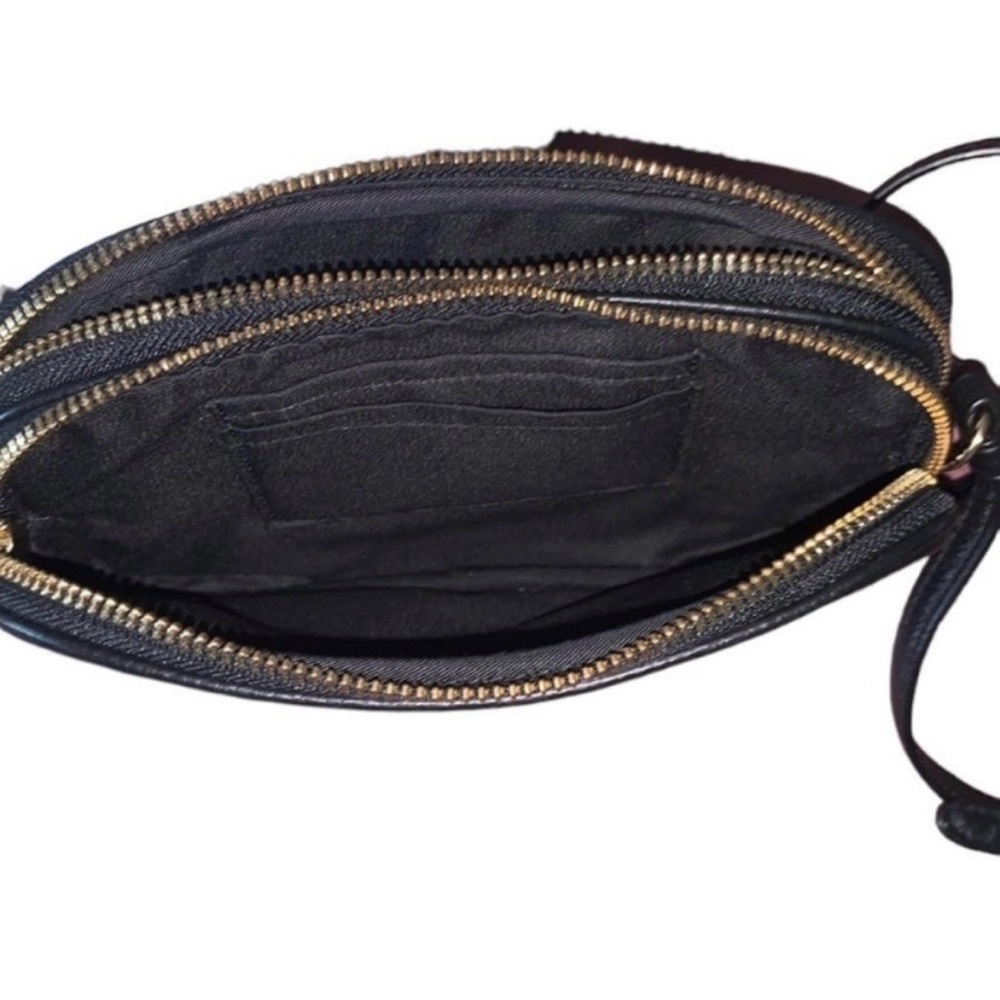 NWOT Coach Black Pebble Leather Crossbody Bag - Picture 8 of 9